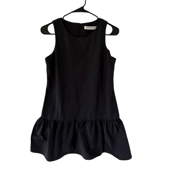 Amanda Uprichard Alejandra Black Ruffled Hem Mini Dress - Picture 3 of 10